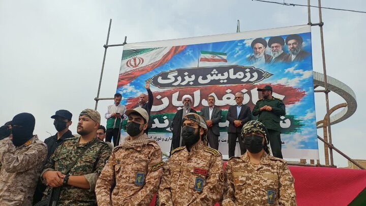 تصاویر/برگزاری باشکوه رزمایش بزرگ جان‌فدایان شهرستان زرندیه