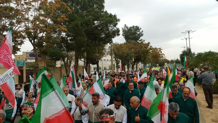 تصاویر/برگزاری باشکوه رزمایش بزرگ جان‌فدایان شهرستان زرندیه
