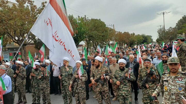 تصاویر/برگزاری باشکوه رزمایش بزرگ جان‌فدایان شهرستان زرندیه