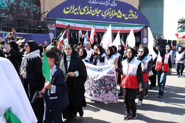 تصاویر/رزمایش سراسری رزمایش ۵۰ هزار نفری جانفدایان ایران در اراک