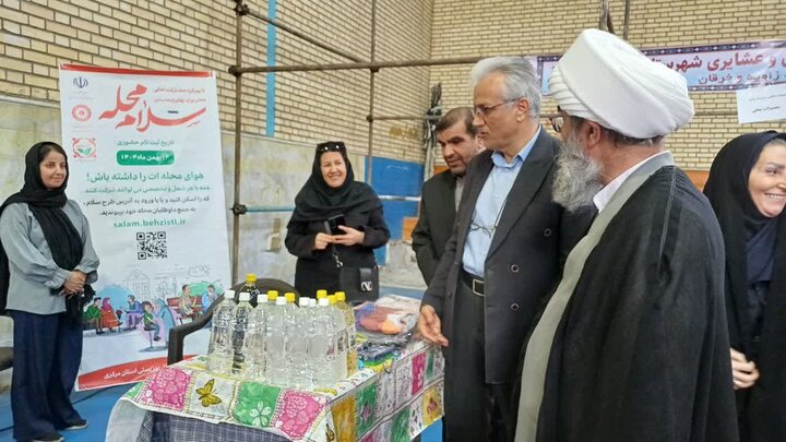 تصاویر/افتتاح نمایشگاه توانمندی‌های روستایی و عشایری شهرستان زرندیه با حضور امام جمعه ایم شهرستان