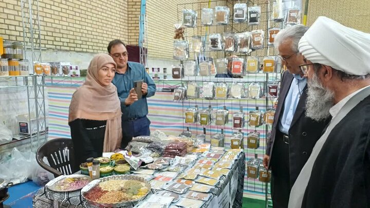 تصاویر/افتتاح نمایشگاه توانمندی‌های روستایی و عشایری شهرستان زرندیه با حضور امام جمعه ایم شهرستان