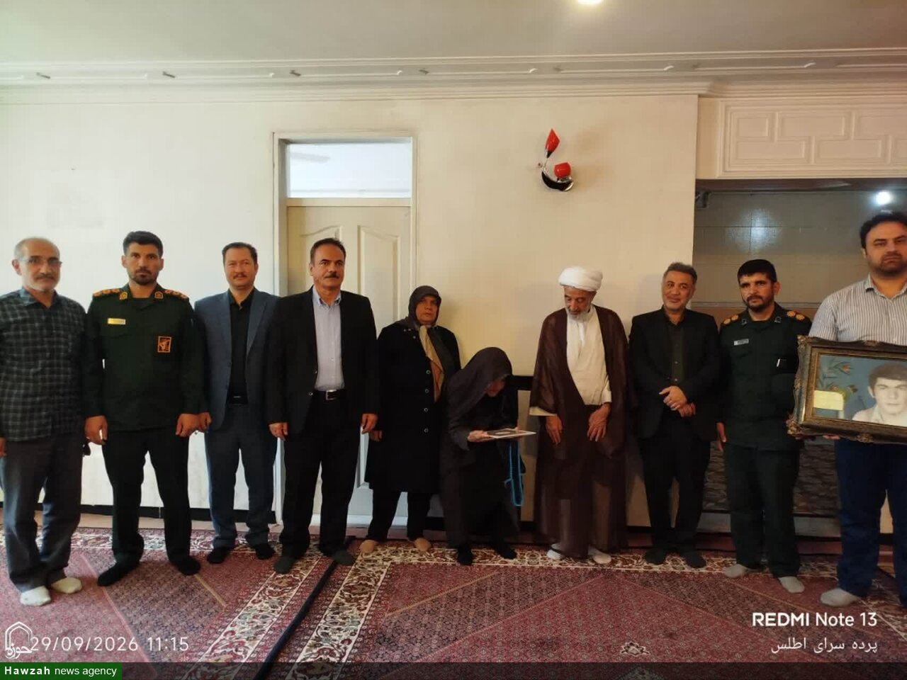 تقدیر از خانواده شهدای صالح‌اباد
