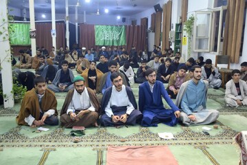 تصاویر/ جلسه درس اخلاق در مدرسه علمیه خاتم الانبیاء (ص)