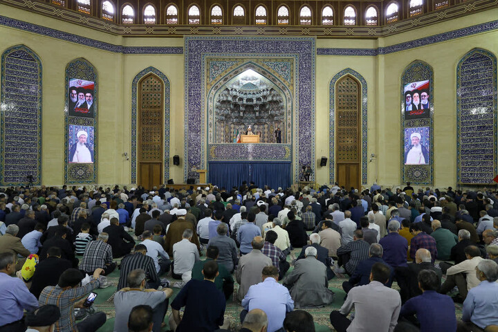 تصاویر/ آیین عبادی سیاسی نماز جمعه تبریز