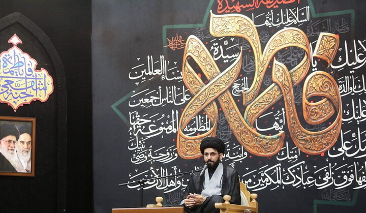 محفل عزاداری شب نخست ایام فاطمیه در حرم مطهر فاطمه ثانی(س)