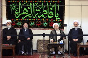 تصاویر/ آیت اللہ العظمیٰ مکارم شیرازی کے دفتر میں مجلس شہادت حضرت زہرا (س) کا انعقاد