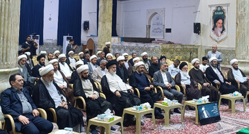 تصاویر/ نشست علمی بزرگداشت شهید سید مصطفی خمینی در مجتمع مفتاح نجف اشرف