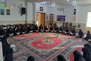 طرح اربعین تعالی در مدرسه علمیه خواهران پارس آباد برگزار شد+عکس