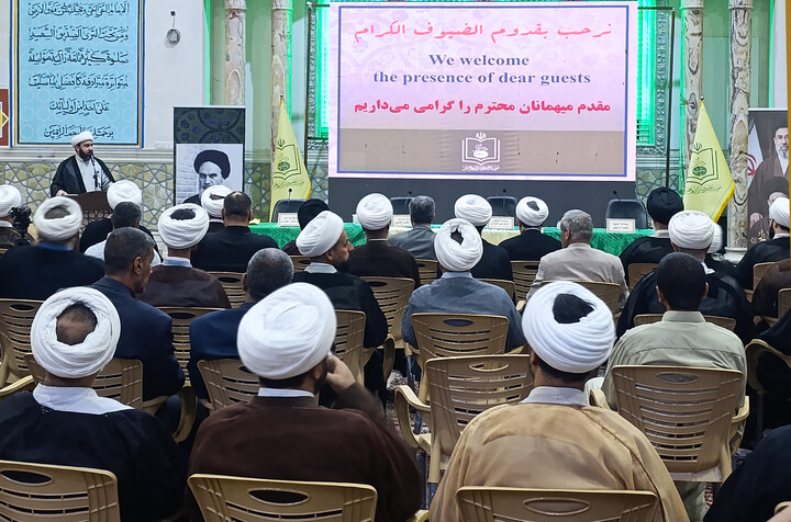 تصاویر/ برگزاری نشست علمی بزرگداشت آیت‌الله شهید سید مصطفی خمینی (قدس‌سره) در مجتمع مفتاح نجف اشرف