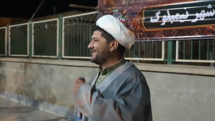 تصاویر| حضور طلاب و اساتید مدرسه علمیه امام محمد باقر(ع) در تجمع مردمی نیمبلوک
