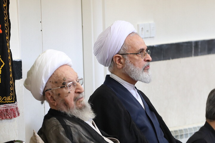 تصاویر/ مراسم عزاداری شهادت حضرت زهرا(س) در د=فتر آیت الله العظنی مکارم شیرازی