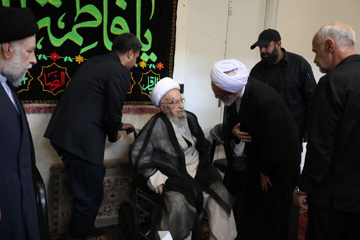 تصاویر/ مراسم عزاداری شهادت حضرت زهرا(س) در د=فتر آیت الله العظنی مکارم شیرازی