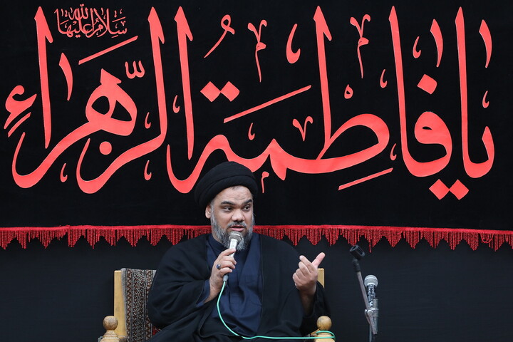 مراسم عزاداری شهادت حضرت زهرا(س) در دفتر آیت الله العظمی مکارم شیرازی
