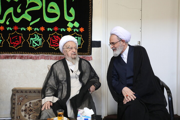 تصاویر/ مراسم عزاداری شهادت حضرت زهرا(س) در د=فتر آیت الله العظنی مکارم شیرازی
