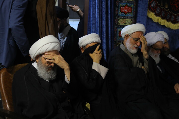 تصاویر / مراسم عزاداری شهادت حضرت فاطمه زهرا (س) در بیت آیت الله فقیهی