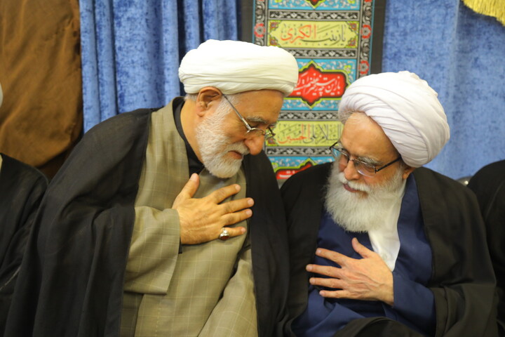 تصاویر / مراسم عزاداری شهادت حضرت فاطمه زهرا (س) در بیت آیت الله فقیهی