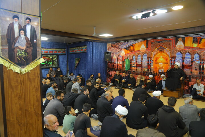 تصاویر / مراسم عزاداری شهادت حضرت فاطمه زهرا (س) در بیت آیت الله فقیهی