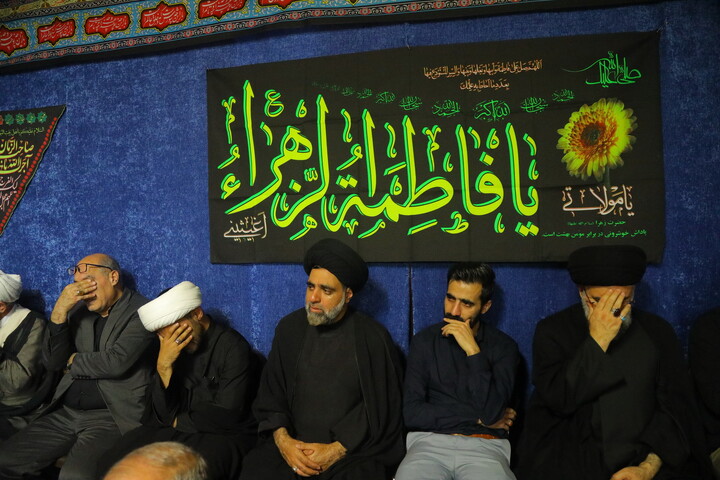 تصاویر / مراسم عزاداری شهادت حضرت فاطمه زهرا (س) در بیت آیت الله فقیهی