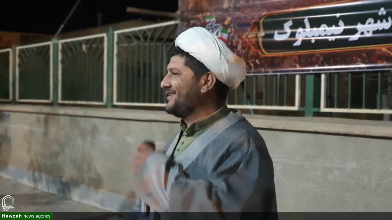 تصاویر| حضور طلاب و اساتید مدرسه علمیه امام محمد باقر(ع) در تجمع مردمی نیمبلوک