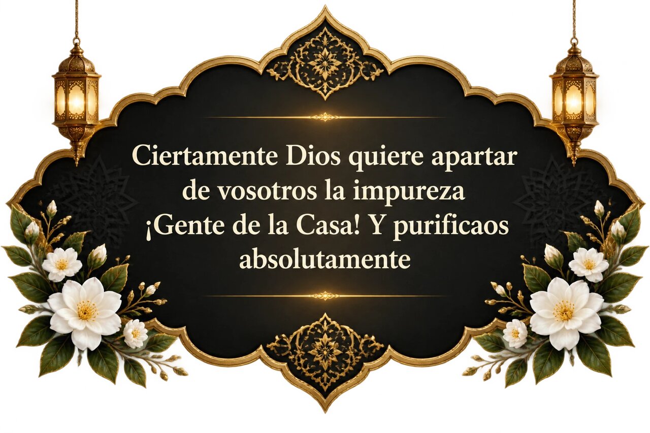 La Dama Fátima, bendita hija del Profeta (P) en el Sagrado Corán (aleya de Purificación)