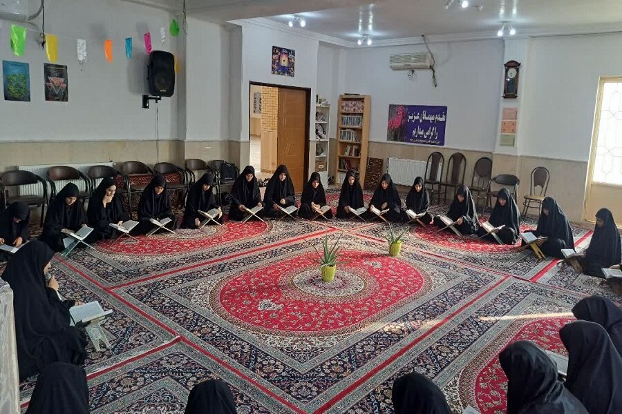 طرح "اربعین تعالی" در مدرسه علمیه خواهران پارس آباد برگزار شد+عکس
