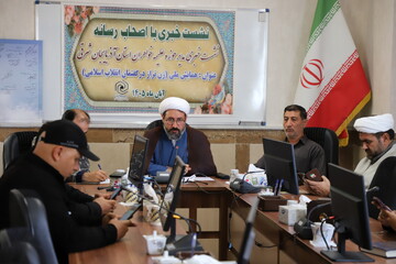 تصاویر/ نشست خبری مدیر حوزه‌ علمیه خواهران استان آذربایجان شرقی