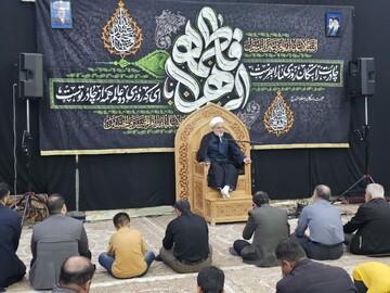 تصاویر/ مراسم سوگواری شهادت حضرت فاطمه (س) در حسینیه مقدسه سنندج