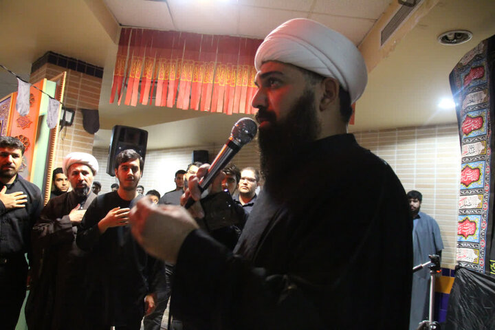 مراسم عزاداری شهادت حضرت زهرا(س) در مرکز مدیریت حوزه‌ علمیه استان فارس