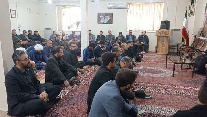 تصاویر / مراسم روضه شهادت حضرت زهرا(س) در دفتر امام جمعه بهار