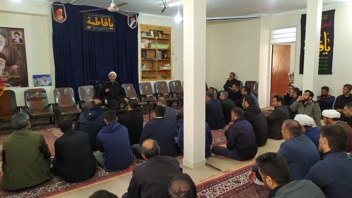 تصاویر / مراسم روضه شهادت حضرت زهرا(س) در دفتر امام جمعه بهار