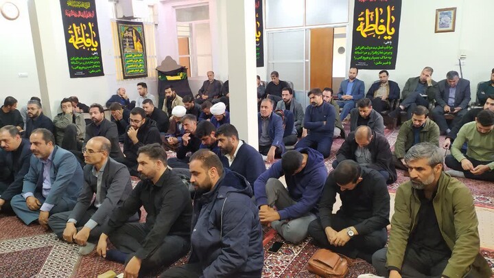 تصاویر / مراسم روضه شهادت حضرت زهرا(س) در دفتر امام جمعه بهار
