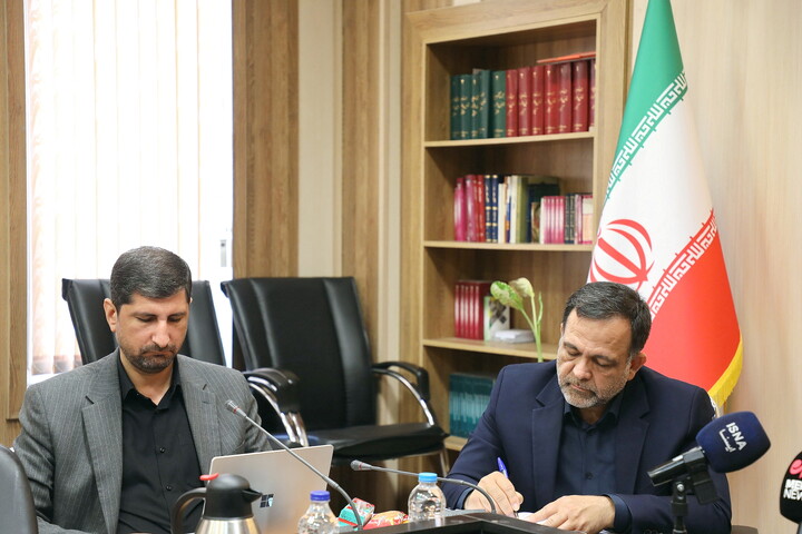 تصاویر/ نشست خبری رئیس کل دادگستری استان قم