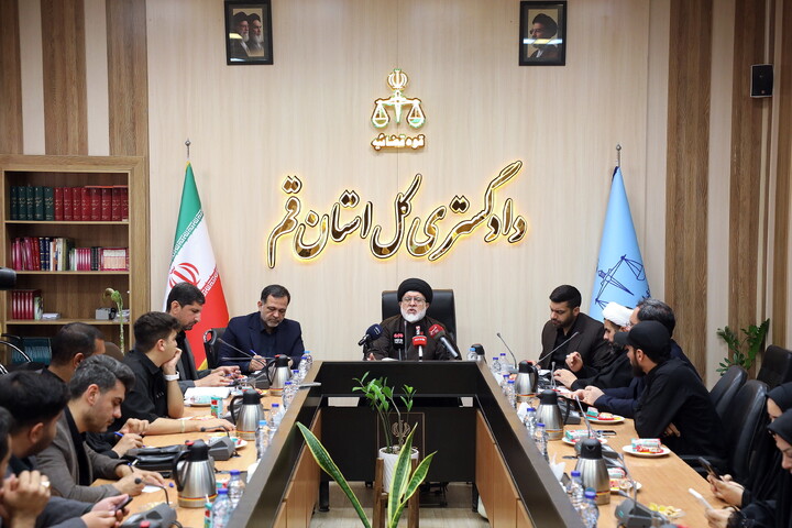 تصاویر/ نشست خبری رئیس کل دادگستری استان قم