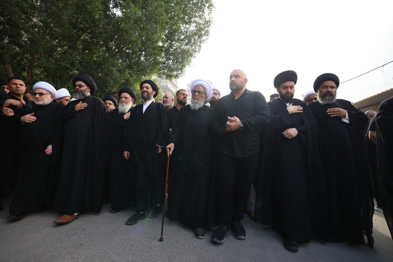 برگزاری سالانه دسته عزاداری فاطمیه در نجف اشرف با حضور آیتالله العظمی بشیر نجفی