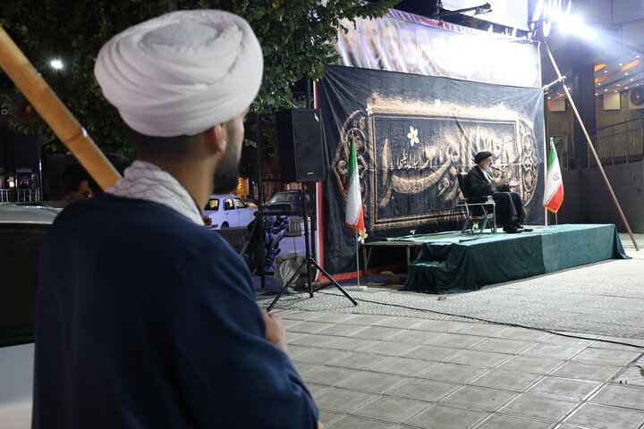 تصاویر/ حضور امام جمعه شهرکرد در جمع مردم هفشجان