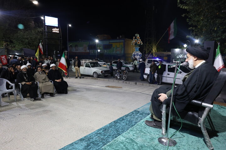 تصاویر/ حضور امام جمعه شهرکرد در جمع مردم هفشجان