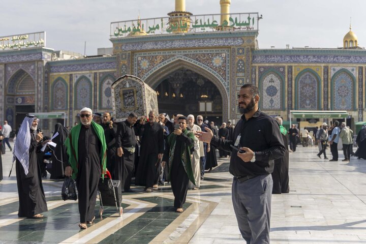 دسته های عزاداری شهادت حضرت زهرا (سلام الله علیها) در کربلای معلی