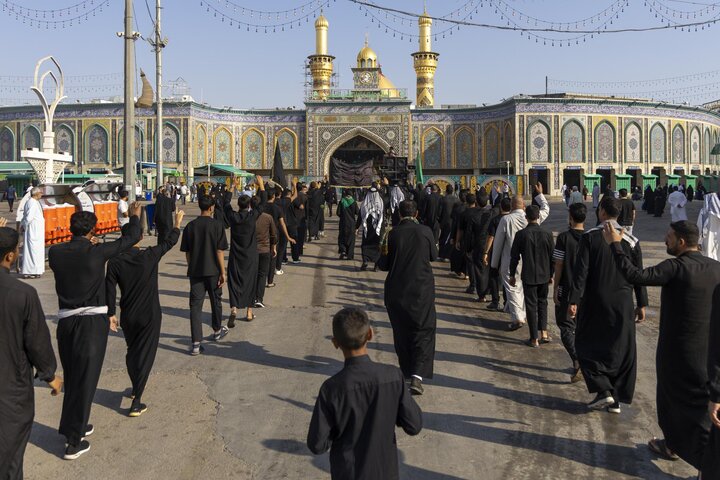 دسته های عزاداری شهادت حضرت زهرا (سلام الله علیها) در کربلای معلی