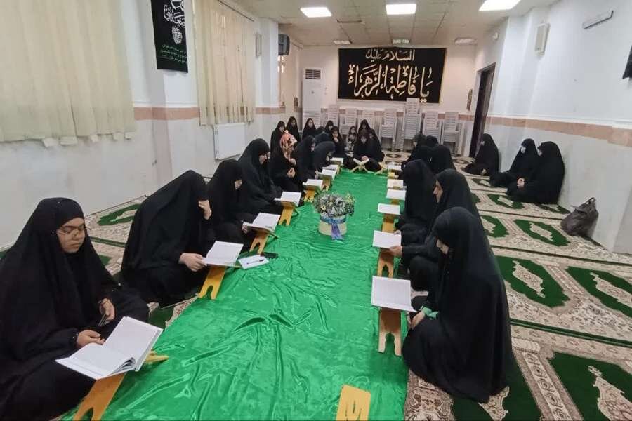 مراسم شهادت حضرت زهرا س در مدرسه علمیه گناوه