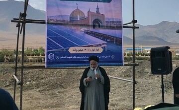 کلنگ‌زنی بزرگترین پارکینگ مسقف خورشیدی کشور در آستان مقدس مشهد اردهال