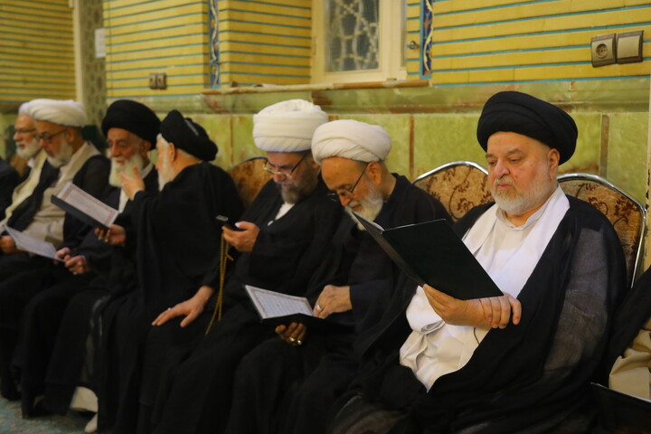 تصاویر / مراسم ترحیم همسر مرحوم آیت‌الله سید حسن طاهری خرم‌آبادی