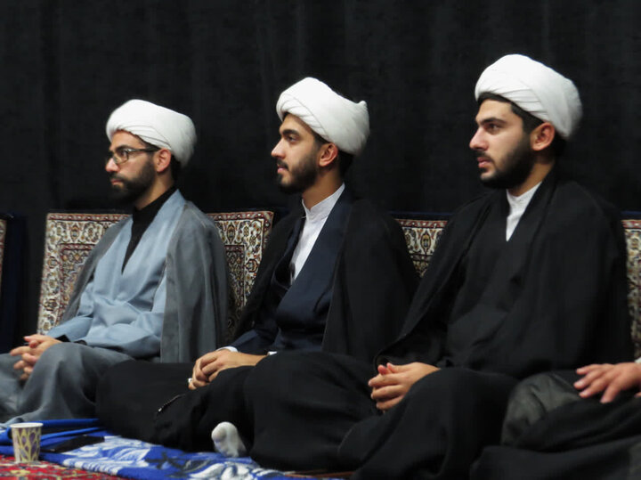 تصاویر/ مراسم سوگواری ایام فاطمیه در مدرسه علمیه خوی