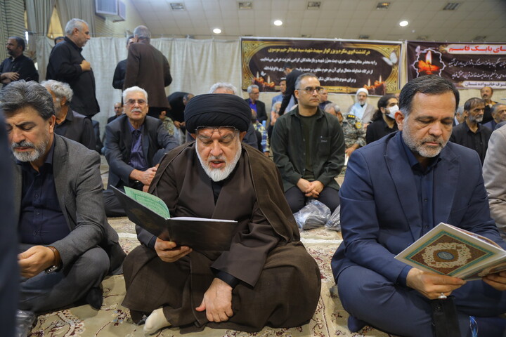 مراسم هفتمین روز درگذشت پدر شهید امیر سپهبد موسوی در قم