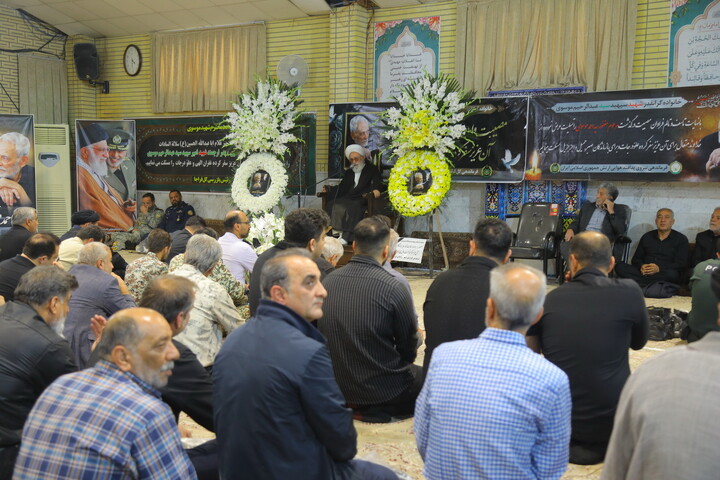 مراسم هفتمین روز درگذشت پدر شهید امیر سپهبد موسوی در قم