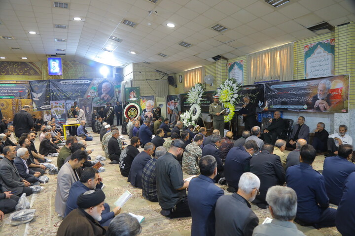 مراسم هفتمین روز درگذشت پدر شهید امیر سپهبد موسوی در قم