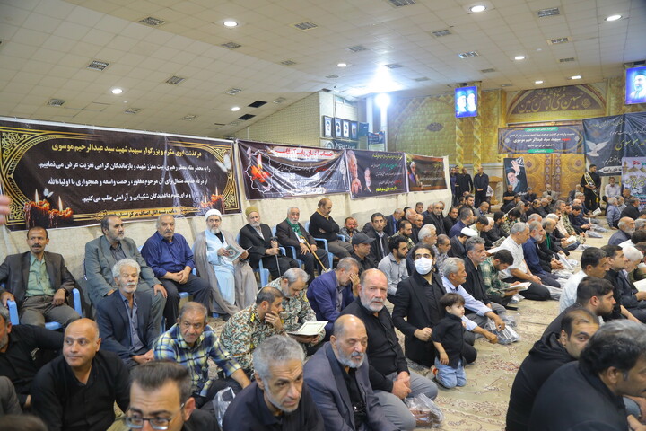 مراسم هفتمین روز درگذشت پدر شهید امیر سپهبد موسوی در قم