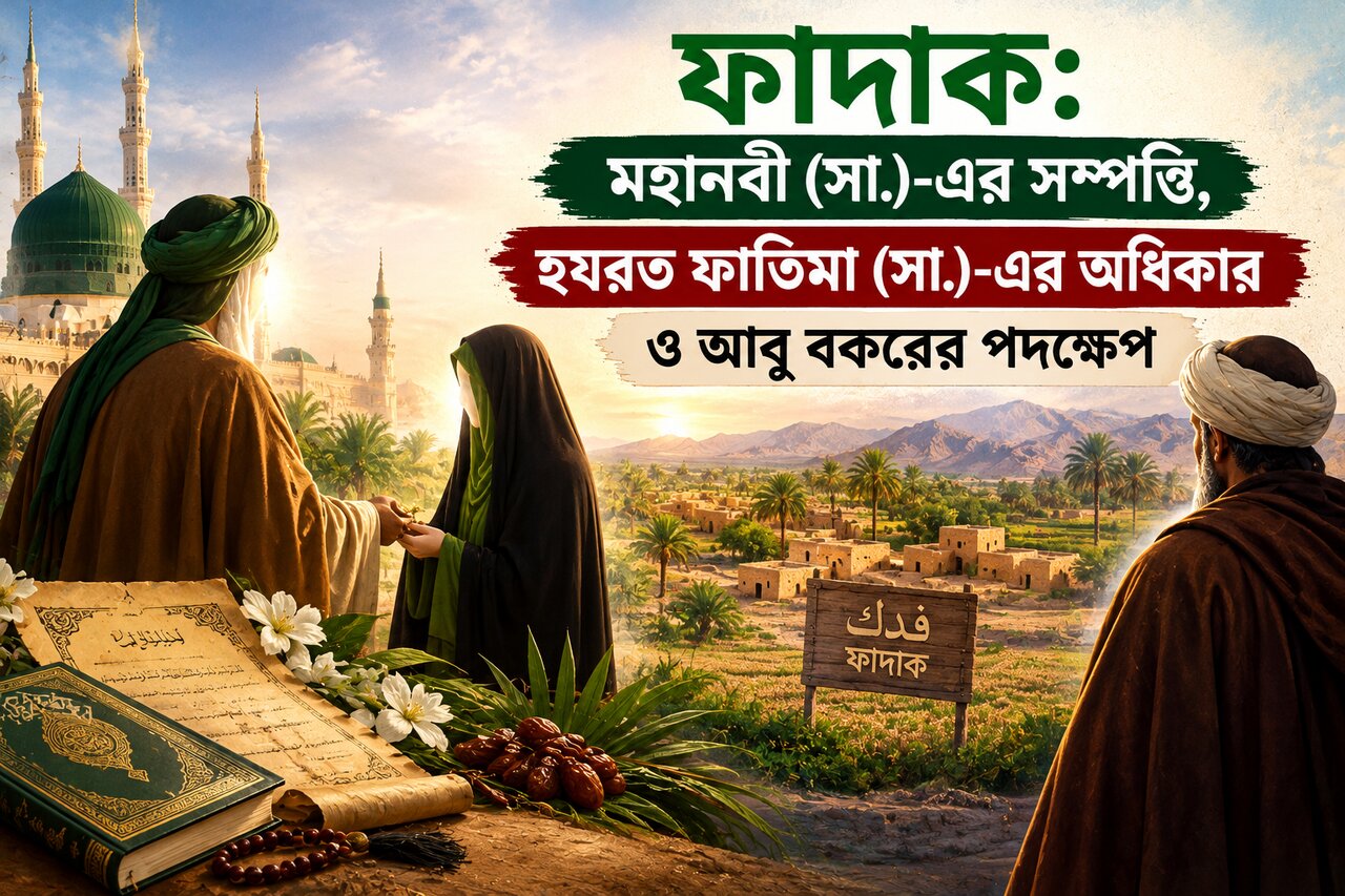 ফাদাক: মহানবী (সা.)-এর সম্পত্তি, হযরত ফাতিমা (সা.)-এর অধিকার ও আবু বকরের পদক্ষেপ
