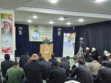 تصاویر/ مراسم سالگرد شهادت طلبه بسیجی آرمان علی وردی در مدرسه علمیه جعفریه خلخال