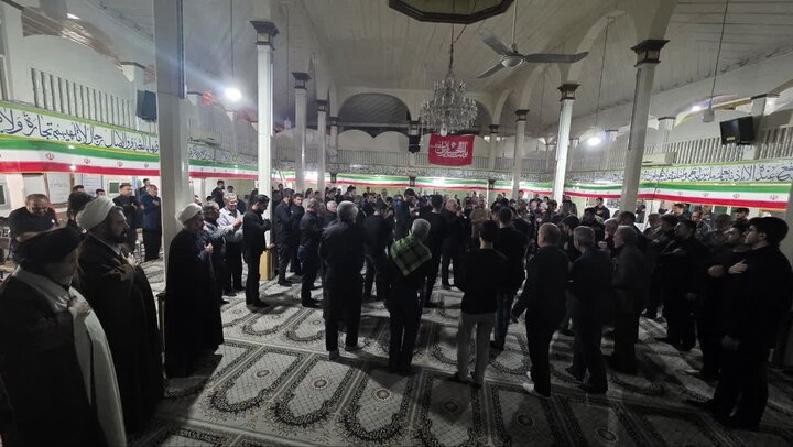 تصاویر/ مراسم سوگواری ایام فاطمیه در مسجد جامع ماکو